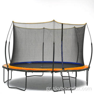 Trampoline 12ft Springless με διπλό πράσινο ελατήριο μαξιλάρι